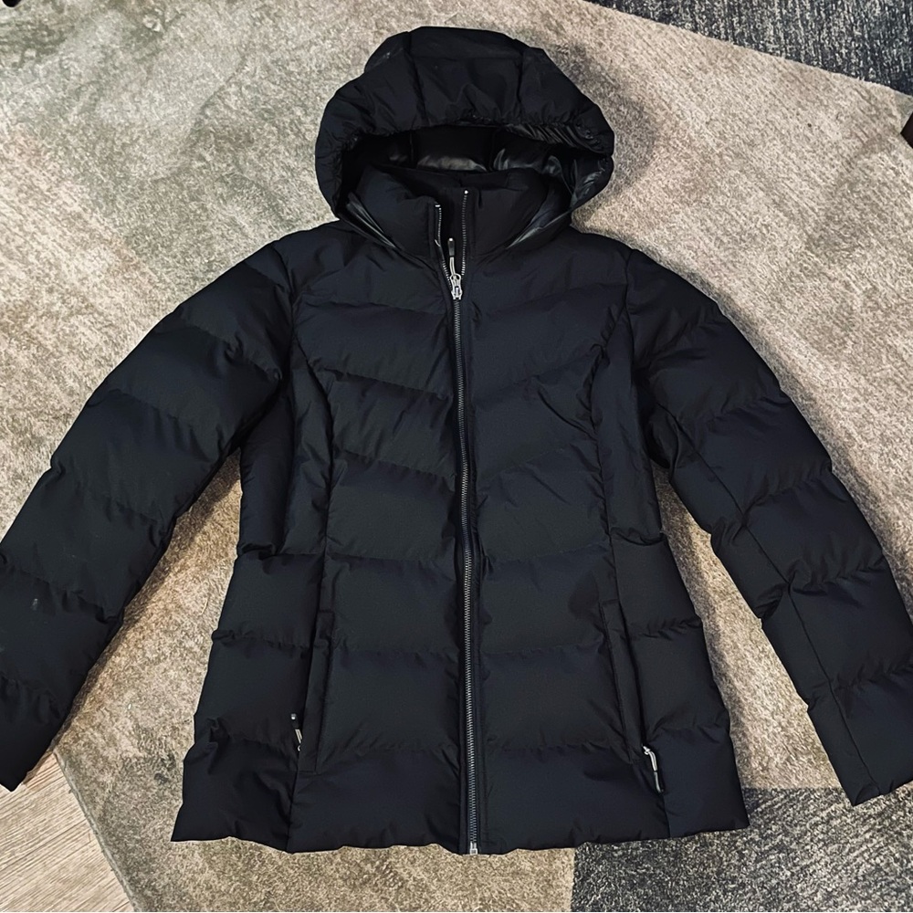 NWOT Black Hooded Puffy Jacket